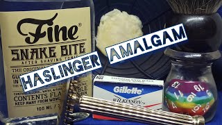 Haslinger Amalgam Aloe Vera Calendula Honey Sandalwood  Wet Shaving Παραδοσιακό Ξύρισμα [upl. by Nerra]