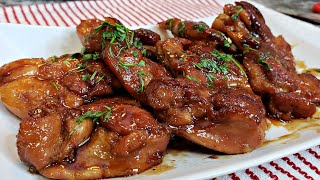 Honey Butter Glazed Chicken Thighs  Easy Glazed Chicken Recipe [upl. by Bidle]