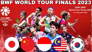 🔴Day 1  HSBC BWF World Tour Finals 2023 amp Odisha Open 2023  All Court Live  Malaysia  Indonesia [upl. by Erda75]