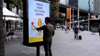 JCDecaux Australia Lipton Ice Tea Misting Station [upl. by Nanahs224]