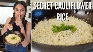 FLUFFY KETO LOW CARB CAULIFLOWER RICE Simple amp Easy Recipe GREAT Keto Side Dish ONLY 6g NET CARBS [upl. by Idell]