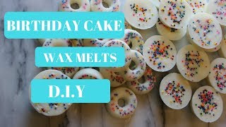 DIY BIRTHDAY CAKE WAX MELTS [upl. by Novyert]