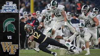 Michigan State vs Wake Forest Pinstripe Bowl Highlights 2019 [upl. by Zetta425]