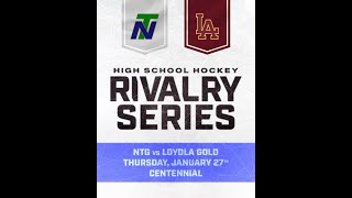 Loyola Gold vs New Trier Green High School Rivalry Series presented by The Chicago Blackhawks [upl. by Shull]