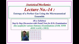 Entropy of a Perfect Gas Using the Microcanonical Ensemble [upl. by Ash]