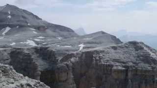 Alpine tour from Sass Pordoi to Piz Boé [upl. by Broder]