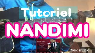 NANDIMI  Moise mbiye  Tutoriel guitare [upl. by Naujej]