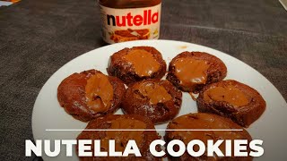 Nutella thumbprint cookies 3Ingredients [upl. by Lean429]