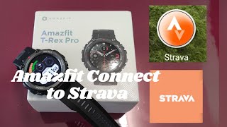 Smartwatch Amazfit Trex Pro Connect to Apps Strava [upl. by Aterg853]