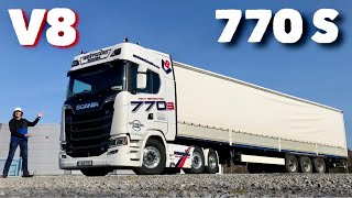 New SCANIA 770 S V8 Loaded Test Drive Truck Review  The New King of the Road [upl. by Riffle]