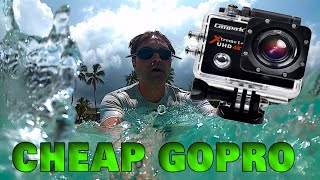 Cheap Gopro  Campark 4k 30fps Sports Camera Review [upl. by Bornie594]