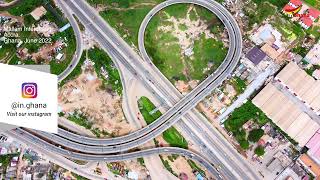 Aerial View of the Mallam Interchange in Ghana  4K Drone Footage [upl. by Lander]