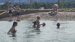 Walk along the beach Koper Slovenia [upl. by Ainet]