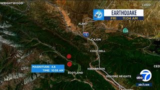 41 magnitude earthquake strikes Lytle Creek area USGS says [upl. by Marabel]