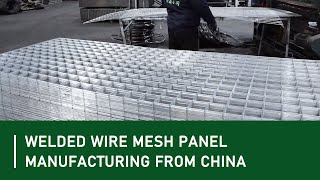 Welded Wire Mesh Panel Manufacturing  Expert Craftsmanship from China [upl. by Nanreit]