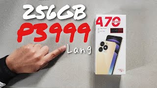 ITEL A70 UNBOXING REVIEW  TAGALOG [upl. by Ardnot]