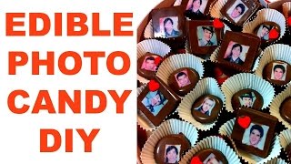 How To Edible Photo Chocolates  DIY Chocolate [upl. by Dannica]