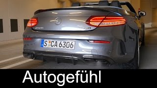 Mercedes C63S AMG Cabriolet Exhaust Sound amp Driving shots 2017 2016  Autogefühl [upl. by Aiceled]