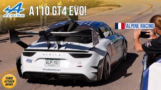 Alpine A110 GT4 EVO at Pikes Peak Hill Climb [upl. by Crescen]