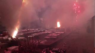 Huge Fireworks Show filmed upclose by Technician [upl. by Ialokin]