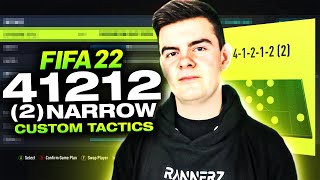 Best PRO FIFA 22 412122 Narrow Custom Tactics Counter Attack [upl. by Navnod]