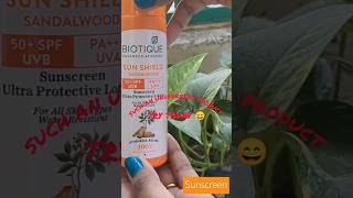 Biotique Sunscreen Your Daily Sun Protection Essential biotique963 shorts ytshorts sunscreen [upl. by Rozella]