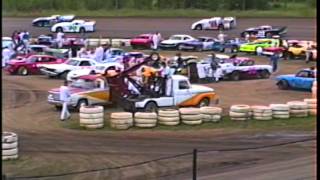 Trophy Dashes with PSAs July 93 Willamette Speedway [upl. by Vinna]