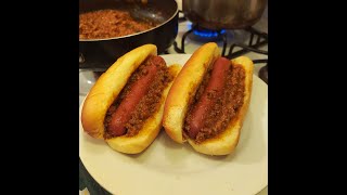 Spanish Sauce for Hot Dogs BK Root Beer style Snackin With Ortega 196 [upl. by Auhsot]