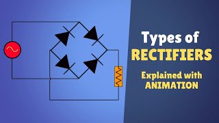 Types of Rectifiers  Working  Half wave Full wave amp Bridge  Input amp Output waveforms  vrookco [upl. by Einnej]