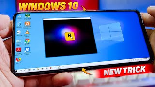 Run Windows 10 on Android  Play PC Games or Use PC Software on mobile 🤯 [upl. by Suilmann]