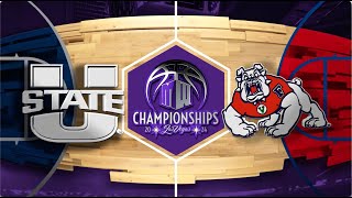 MWMadness Highlights 1 Utah State vs 9 Fresno State Men’s Basketball 3142024 [upl. by Asserac600]