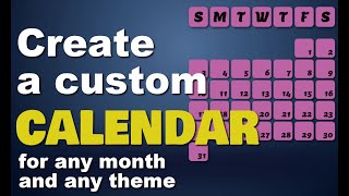 How To Make A Custom Calendar Using Paintshop Pro [upl. by Farnham802]