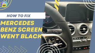 How to Fix Mercedes Benz Screen Went Black  Restart Black Command Screen [upl. by Eimma704]