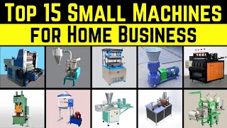 Top 15 Small Machines for Home Business  That Can Make You Money [upl. by Josee109]