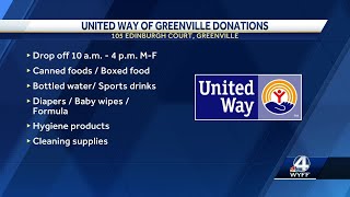 United Way of Greenville sets up Helene donation relief drop off [upl. by Damas]