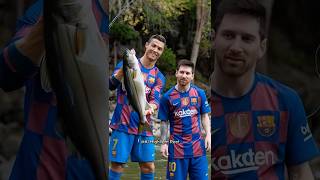 Ronaldo and Messi are fishing ai messi football ronaldo ronaldoskills messiskills shorts [upl. by Mook555]