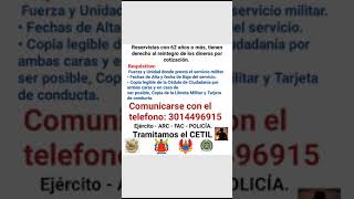 INFORMACION PARA RESERVISTAS [upl. by Aserat990]