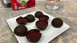 Chocolate Covered Cherry Jello Shots [upl. by Kee505]