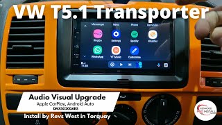 Upgrade your VW T51 Transporter Get CarPlay amp more KENWOOD DMX5020DABS vw vwtransporter caraudio [upl. by Nylyak]