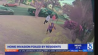 Attempted home invasion scheme caught on camera in Whittier [upl. by Ynnavoj]