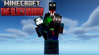 One Block Minecraft but with EVERY HORROR MOD installed [upl. by Ina19]