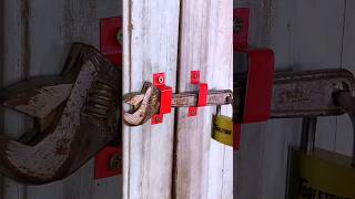 Door lock 🔒🔐new track doorlock tools lockyourdoors shorts trending viralvideo amezingfact [upl. by Euqnimod]