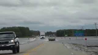 Melville Saskatchewan 2014 Flood Highway 10 [upl. by Sekoorb678]