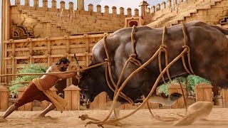 Bull Fight scene  Bahubali  the beginning [upl. by Htrag]