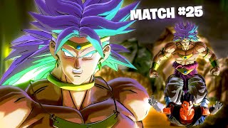 Restrained Broly VS 50 SWEATY Ranked Players on Xenoverse 2 [upl. by Anuska]