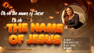 Sinach – The Name of Jesus Karaoke Instrumental  Lyrics With Backing Vocals [upl. by Aiasi905]