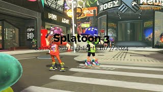 Splatoon 3 Salmon Run Highlights 1872024 [upl. by Gavra]