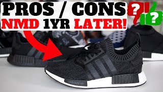 1 YEAR AFTER WEARING ADIDAS NMDS PROS amp CONS [upl. by Caron]