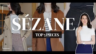 Top 5 SÉZANE Pieces Worth Buying  Honest Sézane Review and Tryon [upl. by Paucker922]