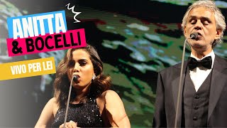 ANITTA E ANDREA BOCELLI  VIVO PER LEI EM SÃO PAULO [upl. by Lutim588]